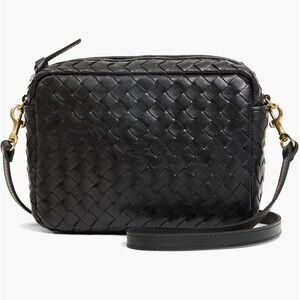 NWT- Clare V. Midi Sac… Black Diagonal Woven
